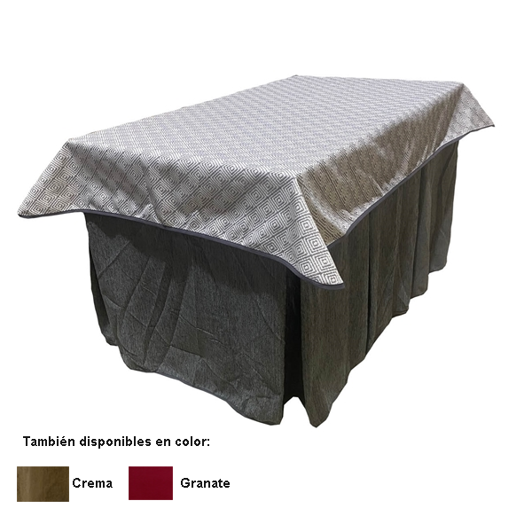 Mesa camilla con tapete